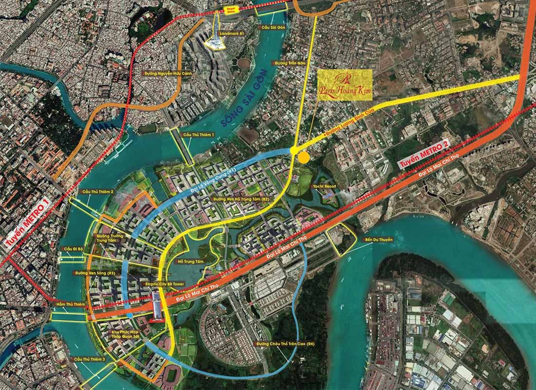 Dự án căn hộ Paris Hoàng Kim Quận 2, dự án căn hộ quận 2