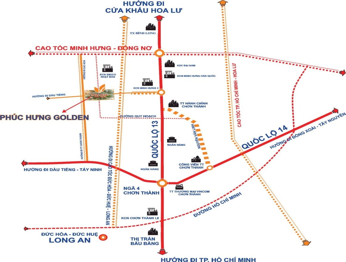 Vị trí khu đô thị Phúc Hưng Golden