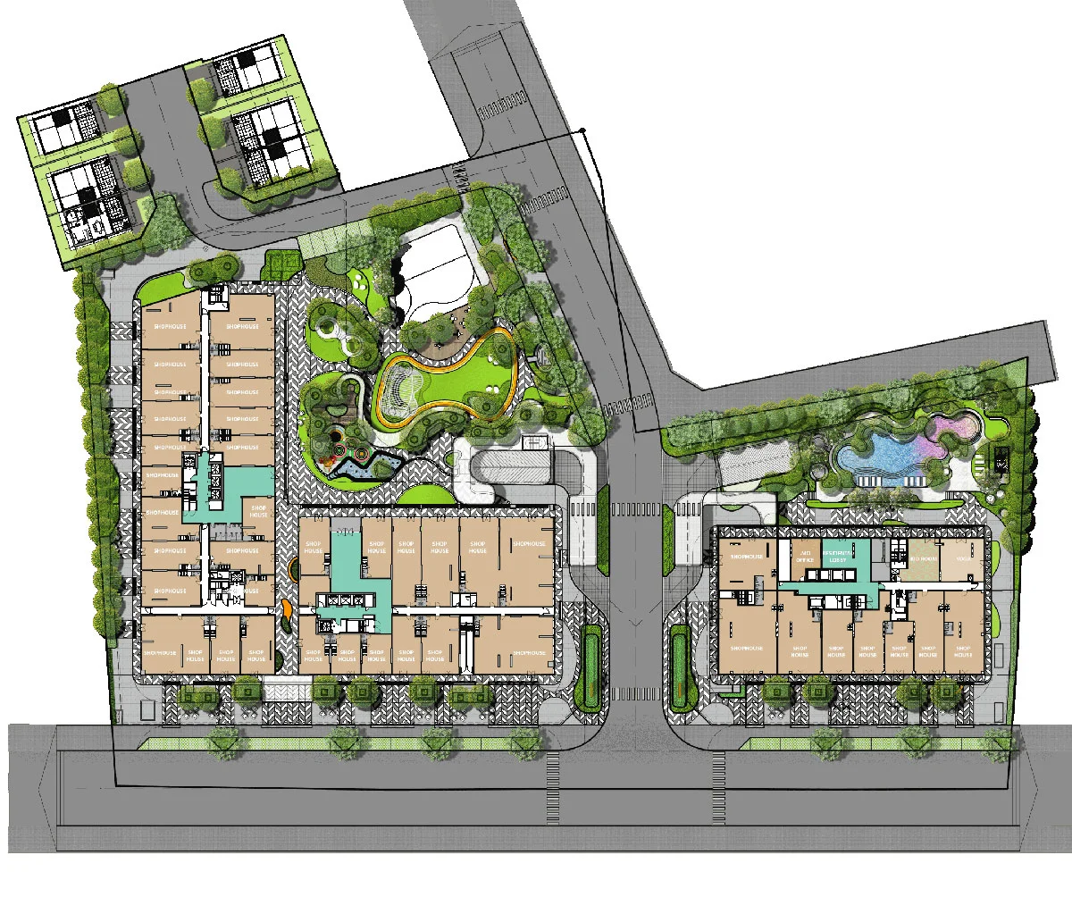 Tiện ích tầng trệt dự án căn hộ Urban Green Thủ Đức
